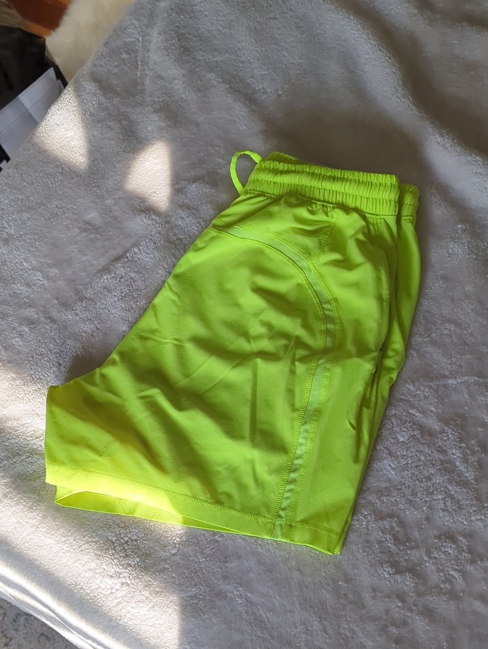 lululemon athletica Men's Neon Yellow/Lime Athletic Shorts